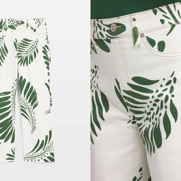 NWT CHICO'S pia palms pull on wide leg crop pants (3/US16) - Picture 2 of 8